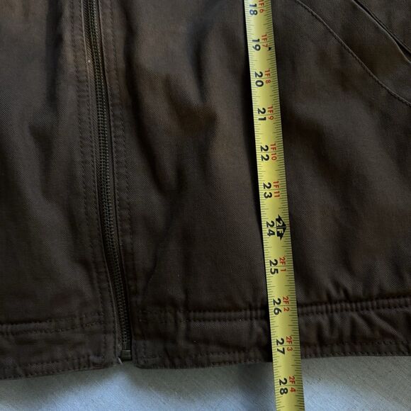 Wolverine Sherpa Lined Canvas Jacket Men’s L Full Zip Hooded Workwear - Picture 8 of 10